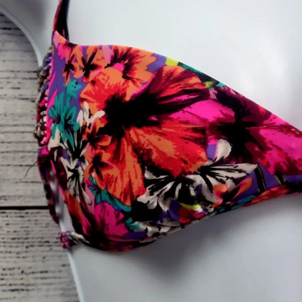 Xhilaration Multicolor Floral‎ Bikini Swimsuit